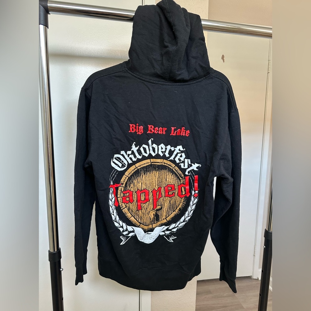 Black Hoodie with Graphic Print